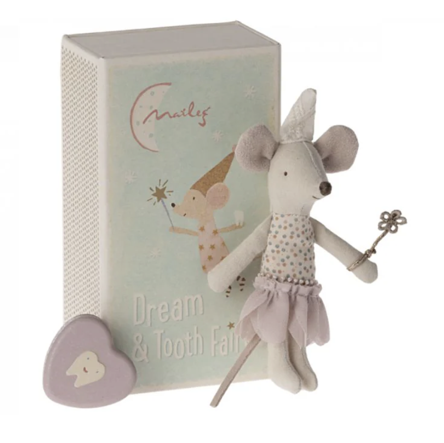 Tooth fairy mouse Little sister in matchbox