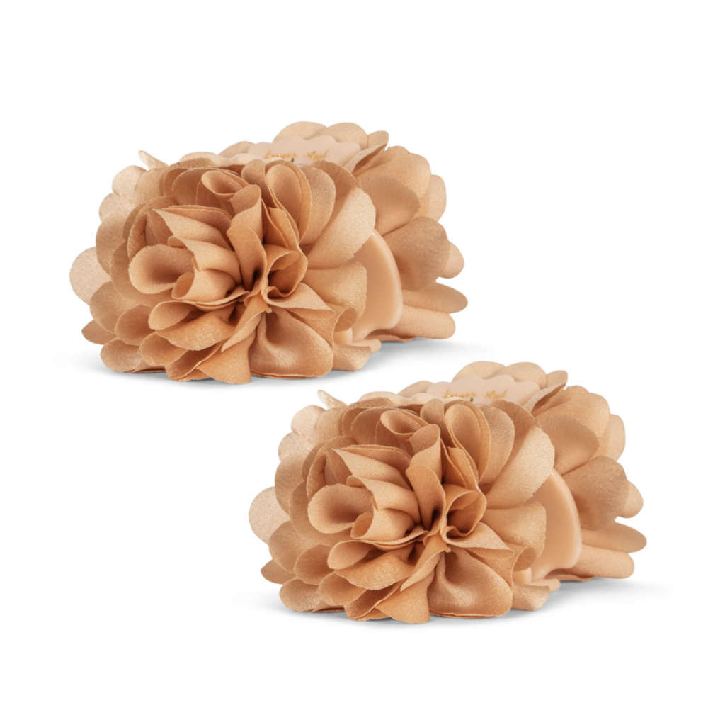 Flower hair clip - 2 pack - brazilian sand