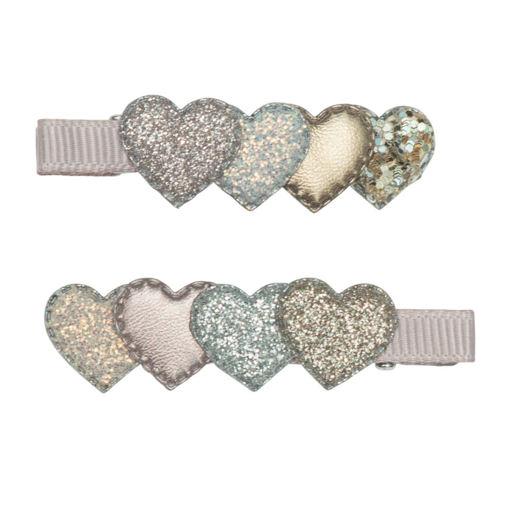 Layered clips heart