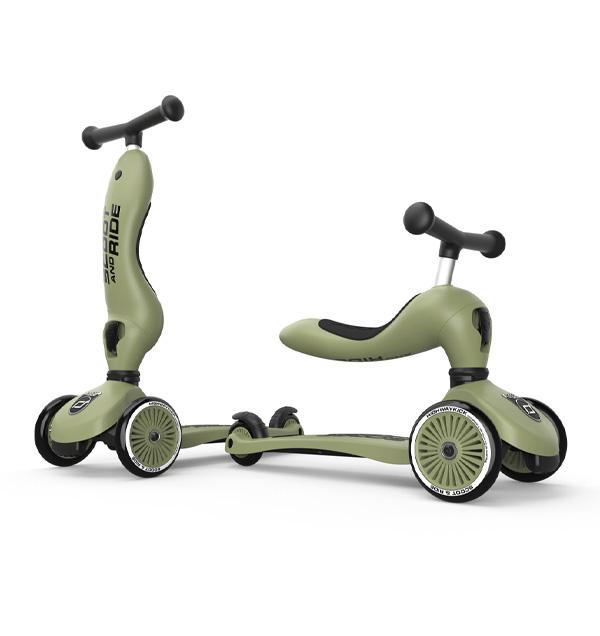 Scooter 2 in 1 - Olive