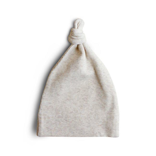 Căciuliță cu nod Mushie Beige Melange