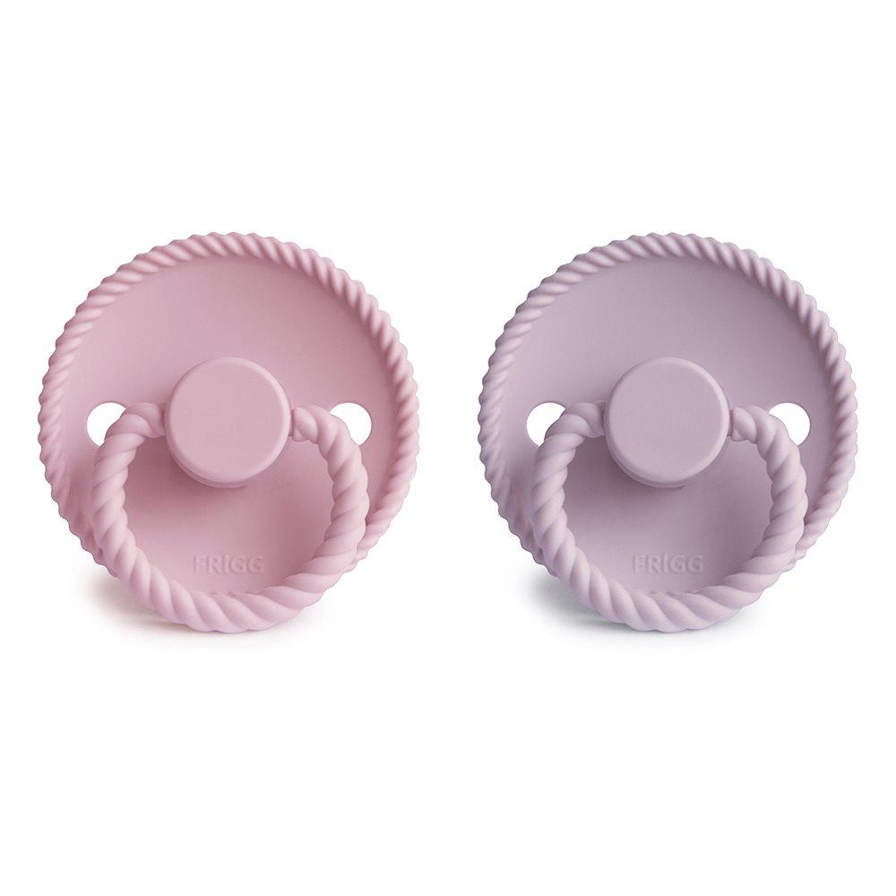 Suzete Frigg Rope Baby Pink & Soft Liliac silicon