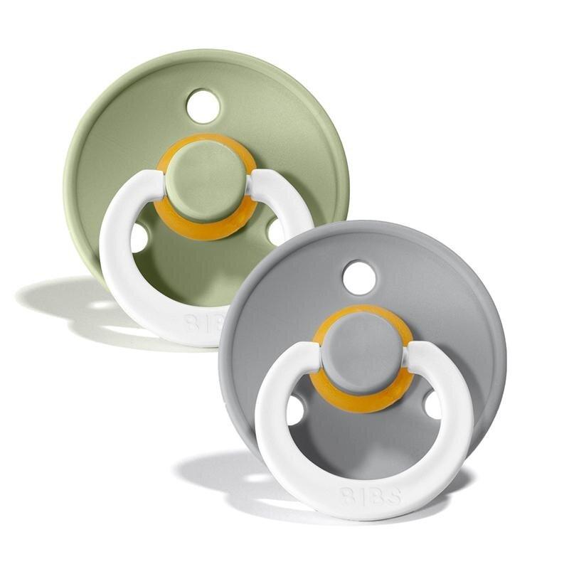 Suzete Bibs Colour Sage Night & Cloud Night 6-18