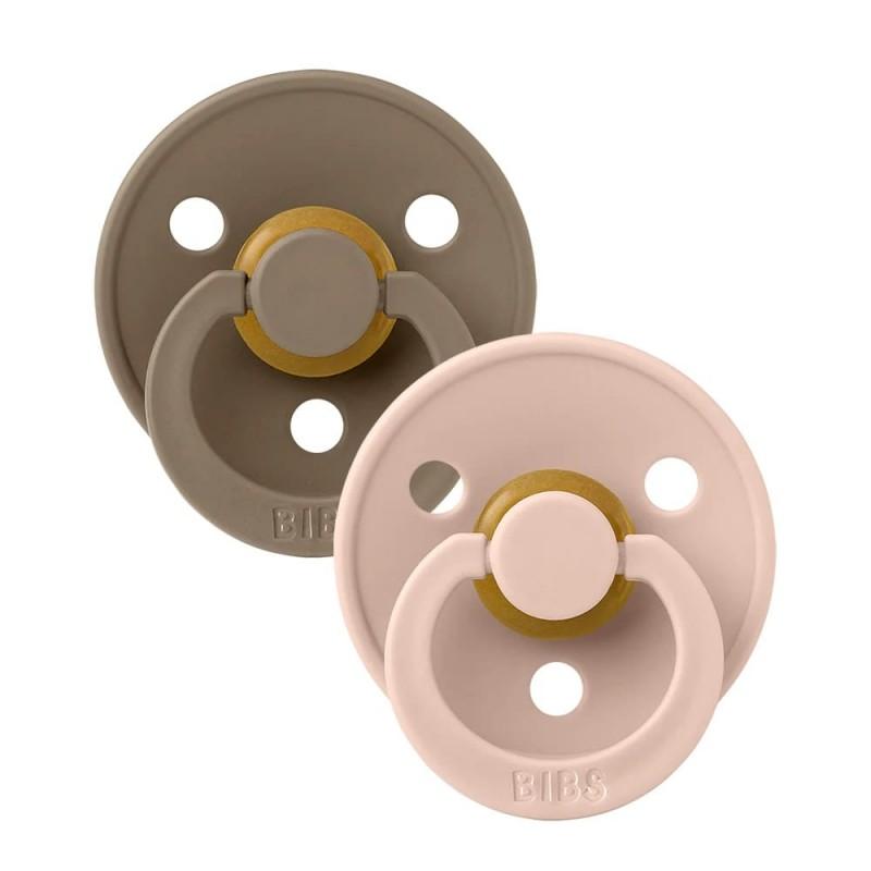 Suzete Bibs Colour Blush & Dark Oak 0-6