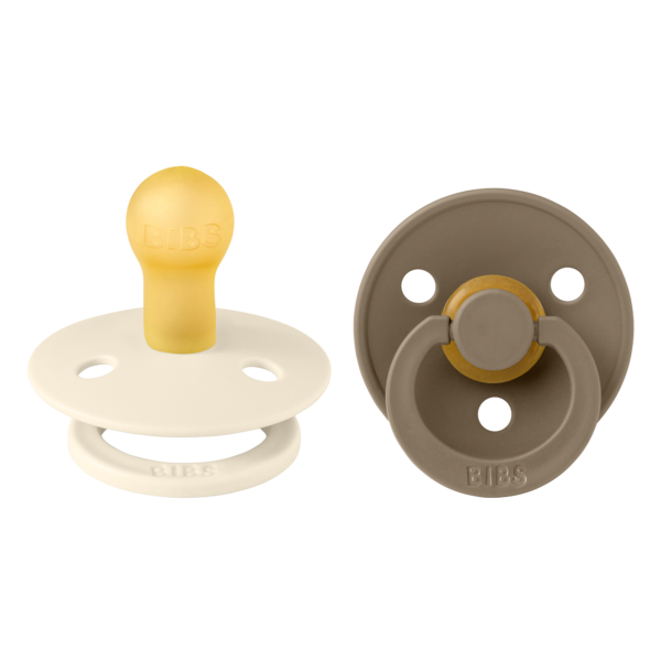 Suzete Bibs Colour Ivory & Dark Oak 0-6