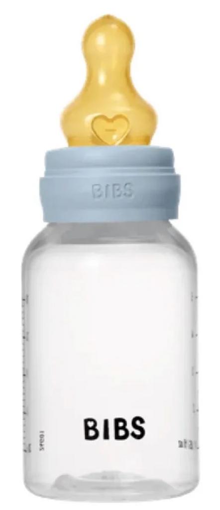 Biberon din plastic Bibs Baby Blue (latex) 150 ml