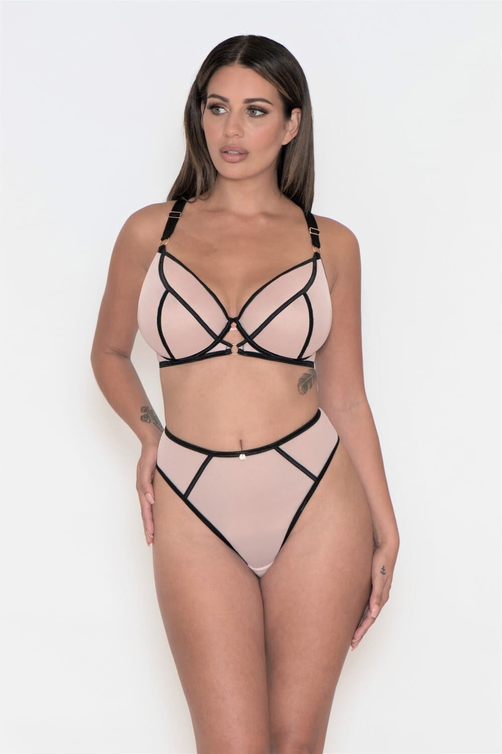 Белье > Трусы стринги с высокой талией Curvy Kate Scantilly Exposed High  Waist Thong купить в интернет-магазине