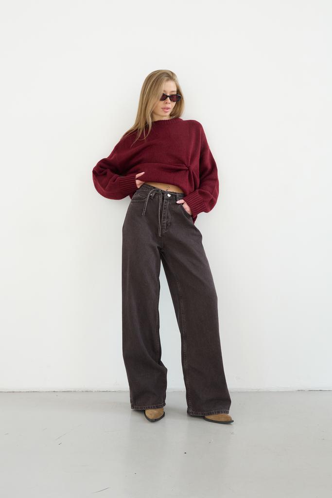 ДЖИНСИ ПАЛАЦЦО НА ЗАВ'ЯЗЦІ