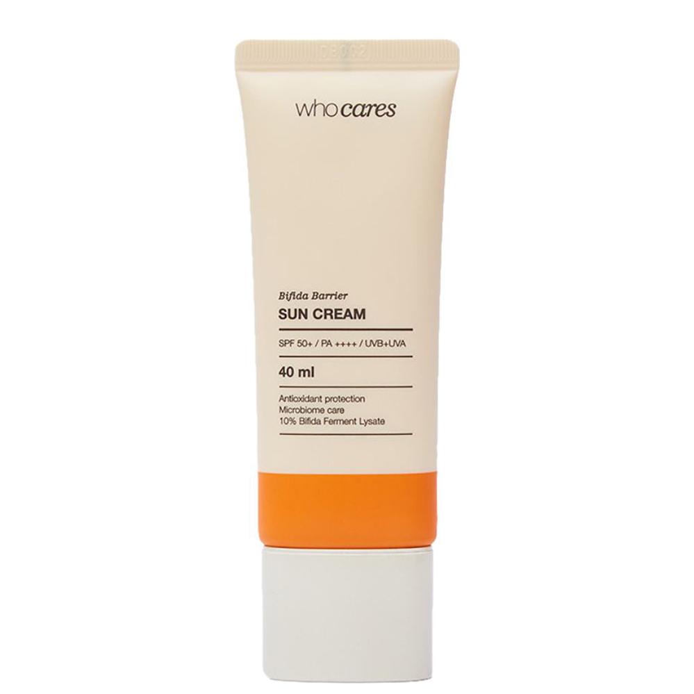 WHOCARES Bifida Barrier Sun Cream - Сонцезахисний антиоксидантний крем