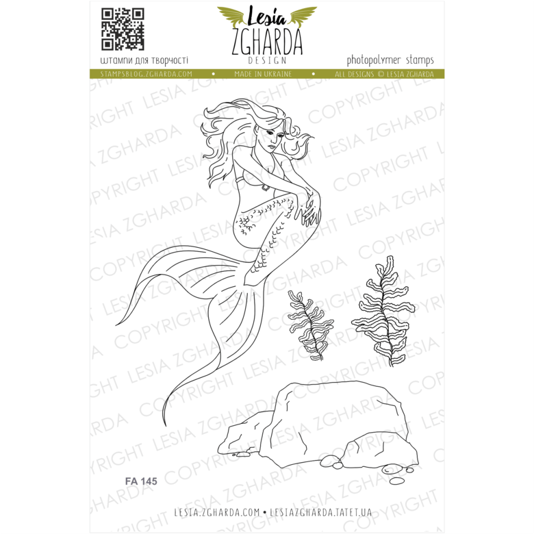 {FA145} Stamp Set "Mermaid"