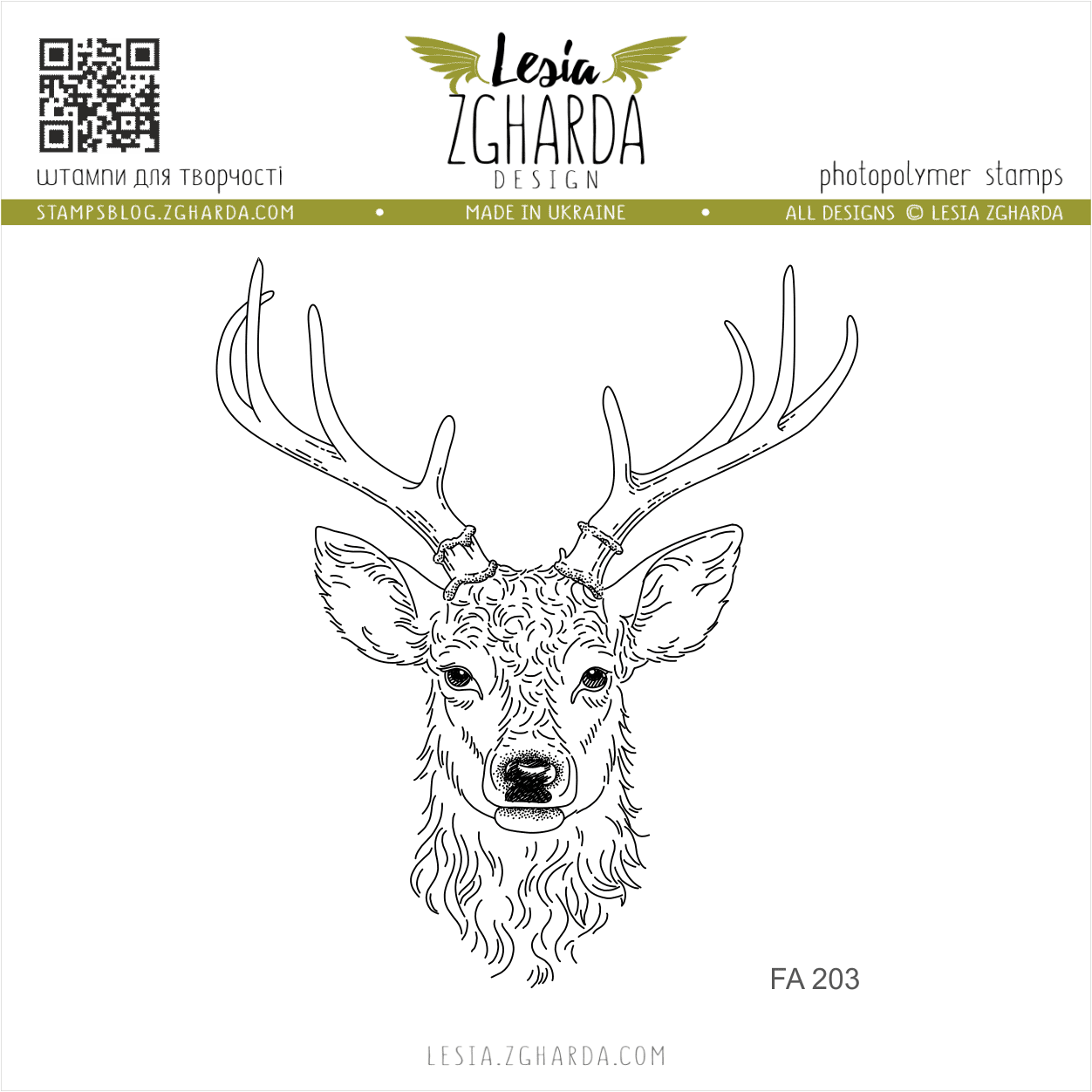 {FA203} Stamp "Reindeer"