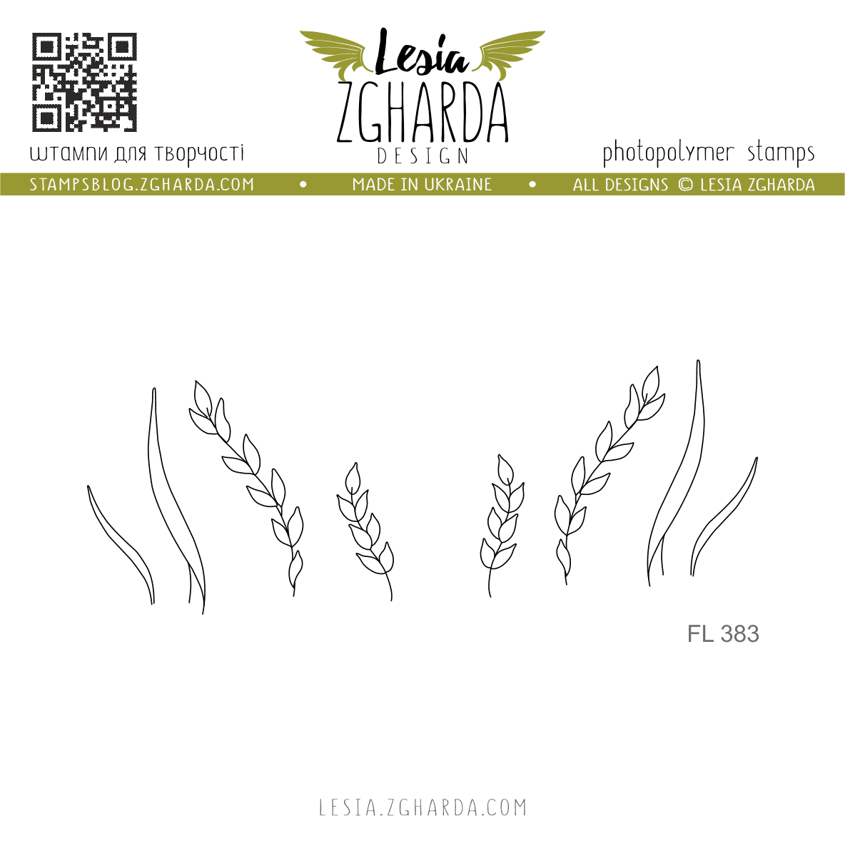 {FL383} Stamp Set "Wild Grass"
