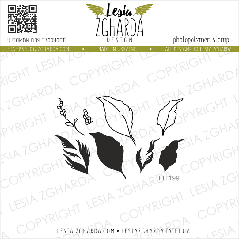 {FL199} Stamp Set "Various the leaves"