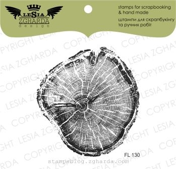 {FL130} Stamp "Wood rings (large)"