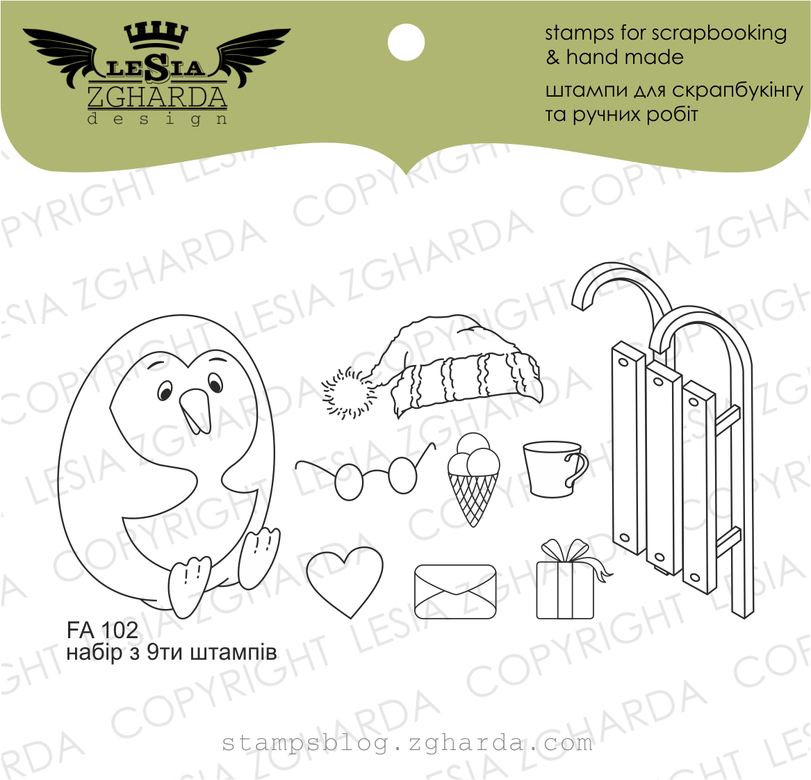 {FA102} Stamps Set "Penguin"