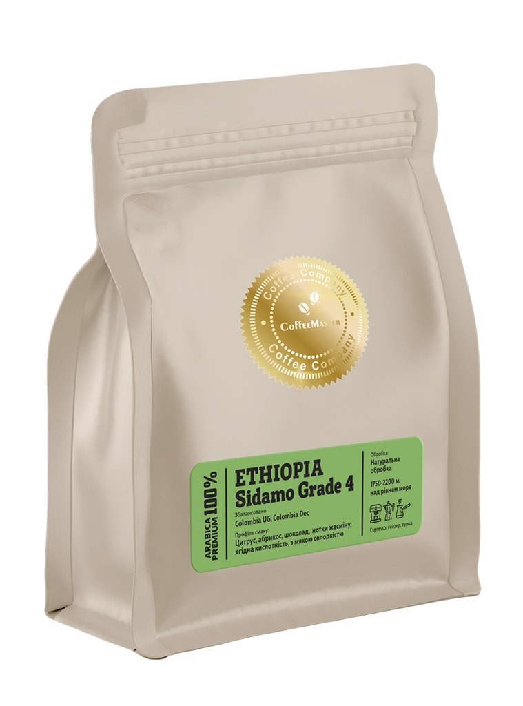 Кава в зернах CM Ethiopia Sidamo 250г