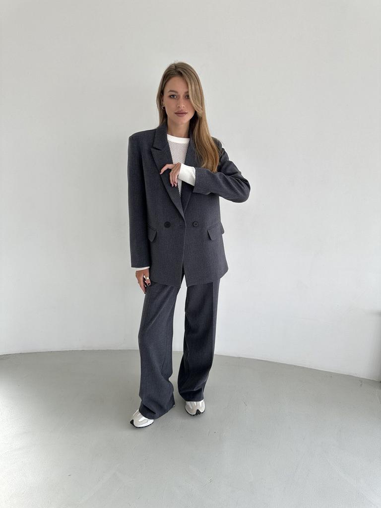 Брюки графітові з додаванням віскози та бавовни #5