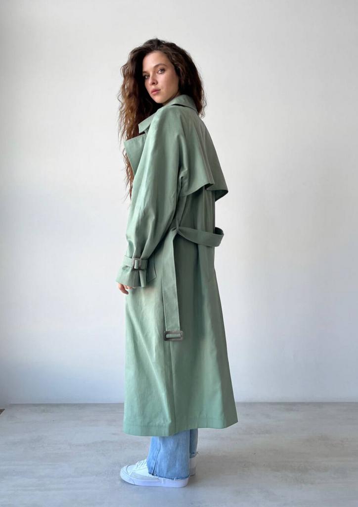 Тренч м`ятний oversize