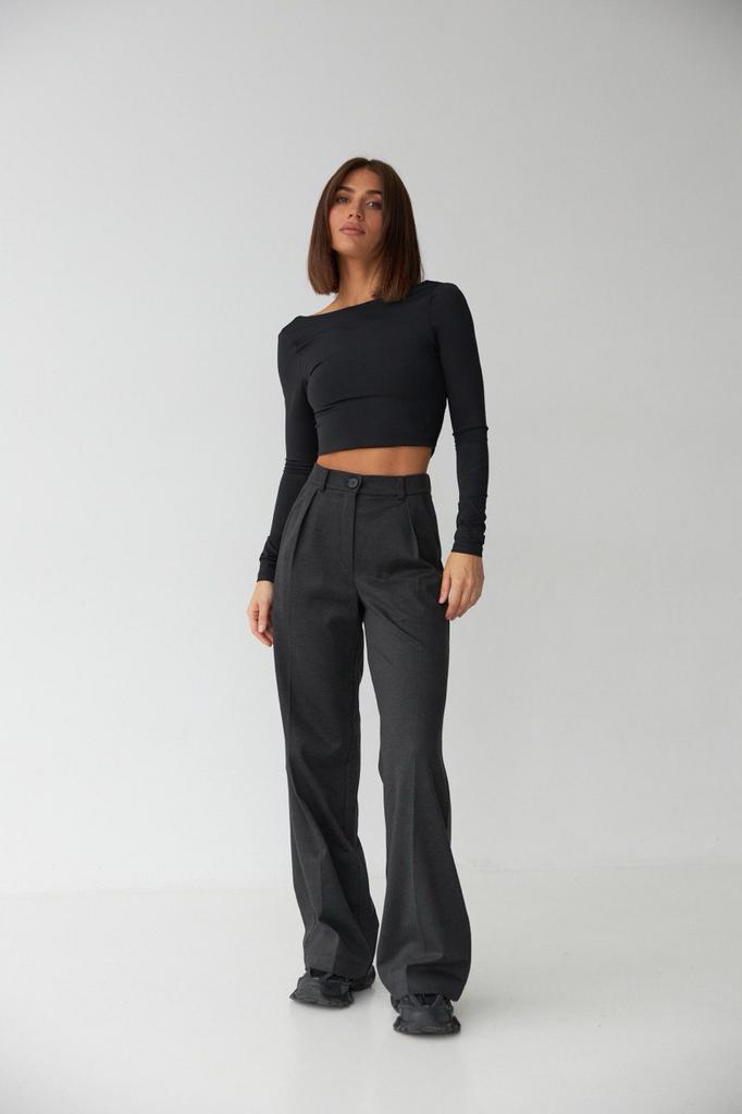 Брюки графіт з додаванням кашеміру