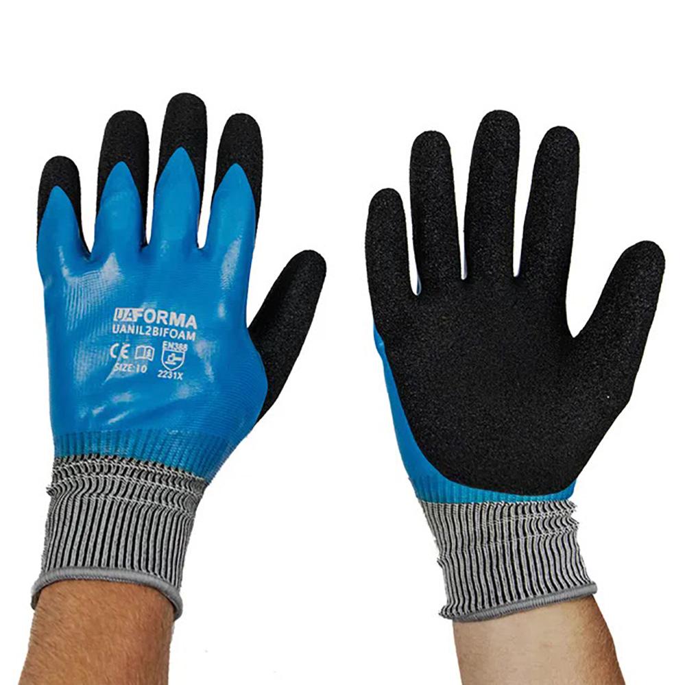 UAFORMA Gloves UANYL-2 BI FOAM GB - Рукавиці робочі вкриті спіненим латексом