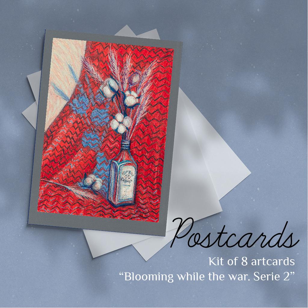 Kit of cards "Blooming while the war. Serie 2"
