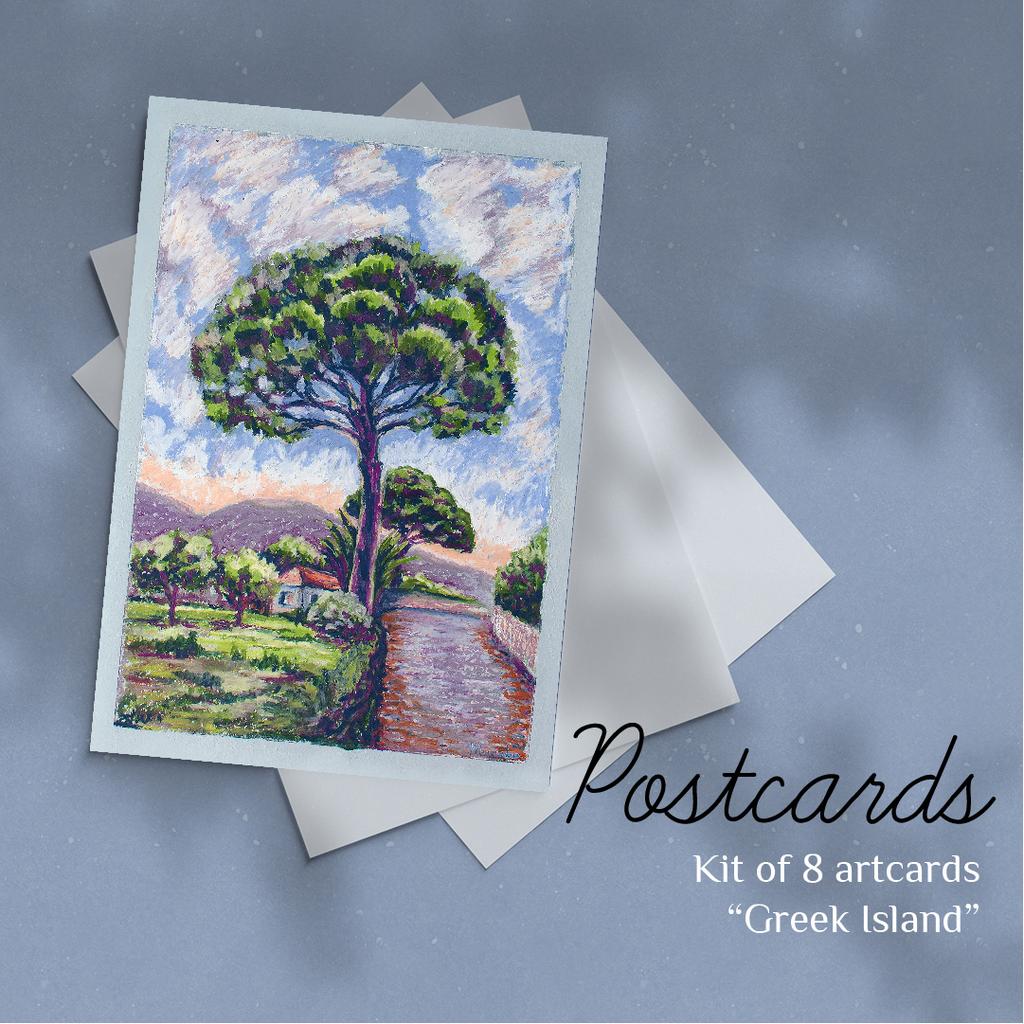 Kit of cards "Greek island"