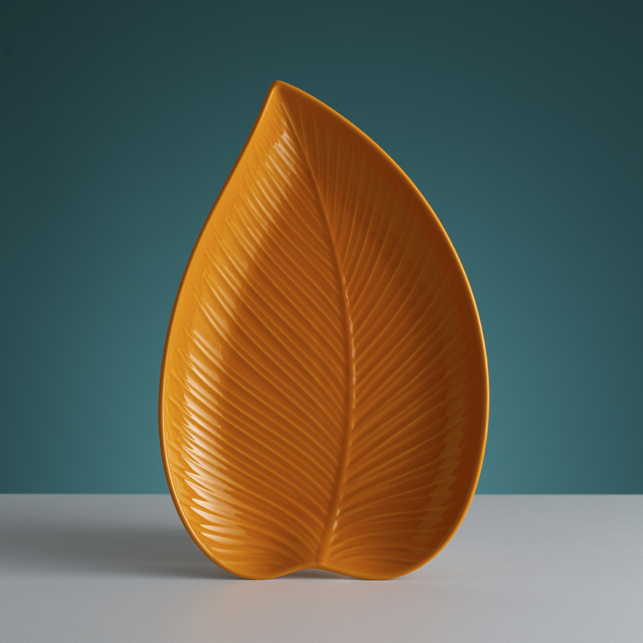 Блюдо сервировочное Mason Cash "In the Forest" Leaf среднее желтое