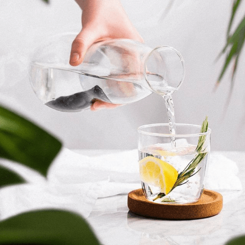 Графин со стаканом Black+Blum Eau Good с угольным фильтром 800 мл