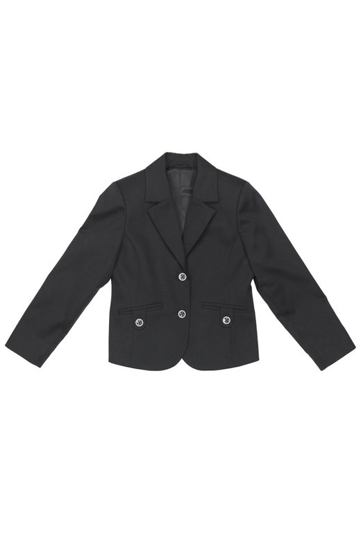 BLACK FITTED JACKET FOR GIRL, MODEL 015