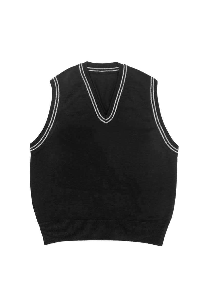 BLACK KNITTED VEST FOR BOY, MODEL 221