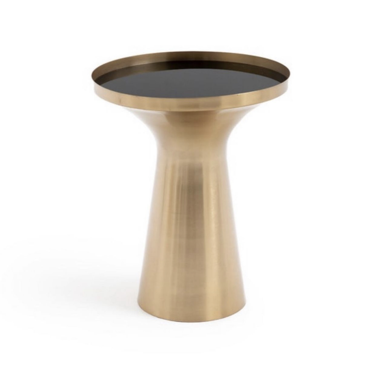 Столик диванный из латуни и стекла