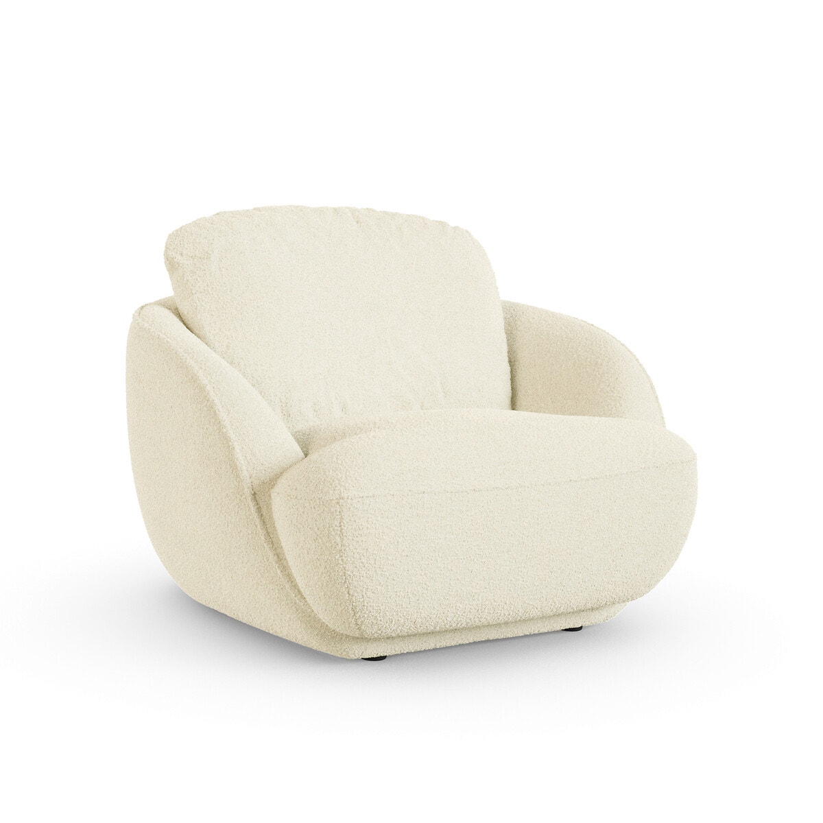 Кресло-шар из ткани букле