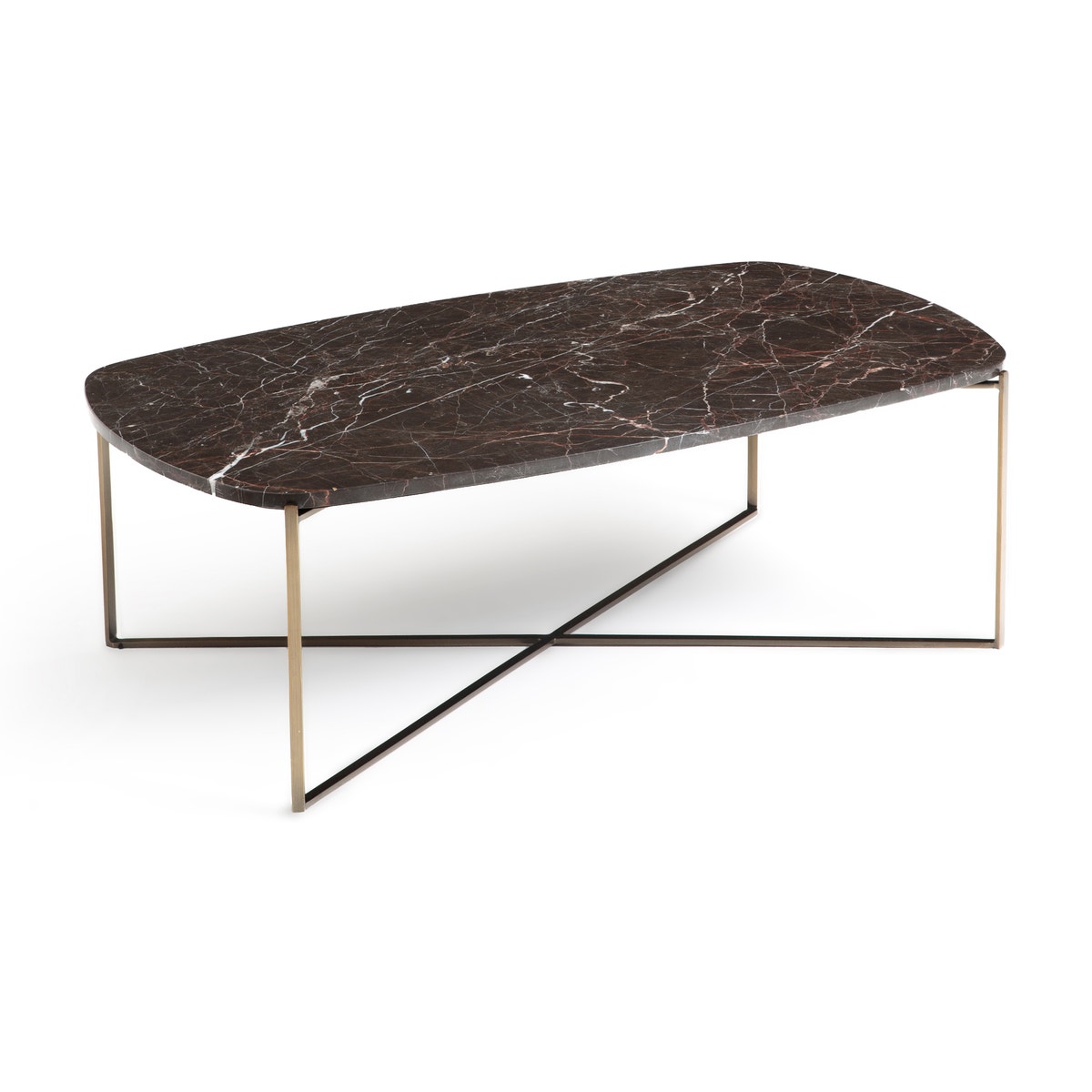 Столик журнальный органической формы из мрамора