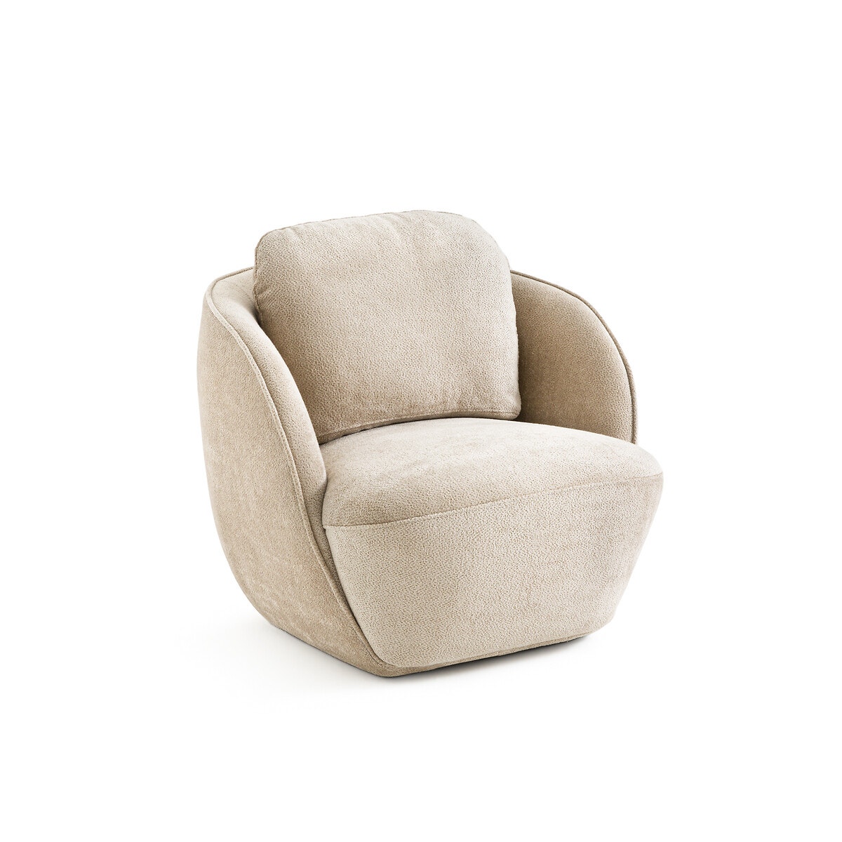 Кресло в форме шара из велюровой ткани