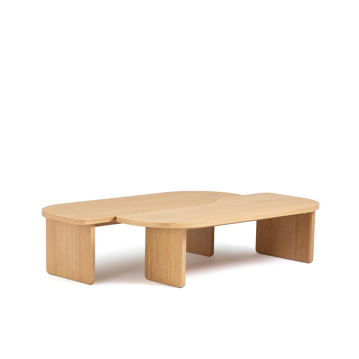 Комплект из двух столов журнальных из шпона дуба