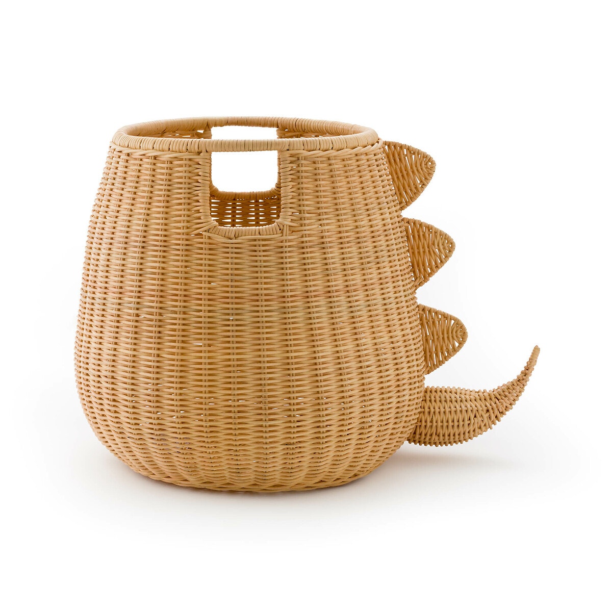 Корзина-динозавр из плетеного ротанга