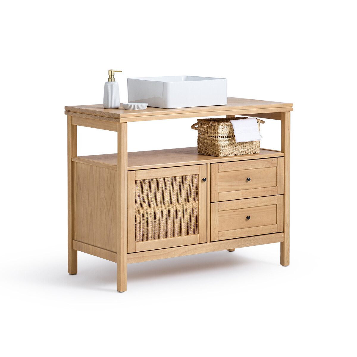 Мебель под раковину из массива сосны Д100 см