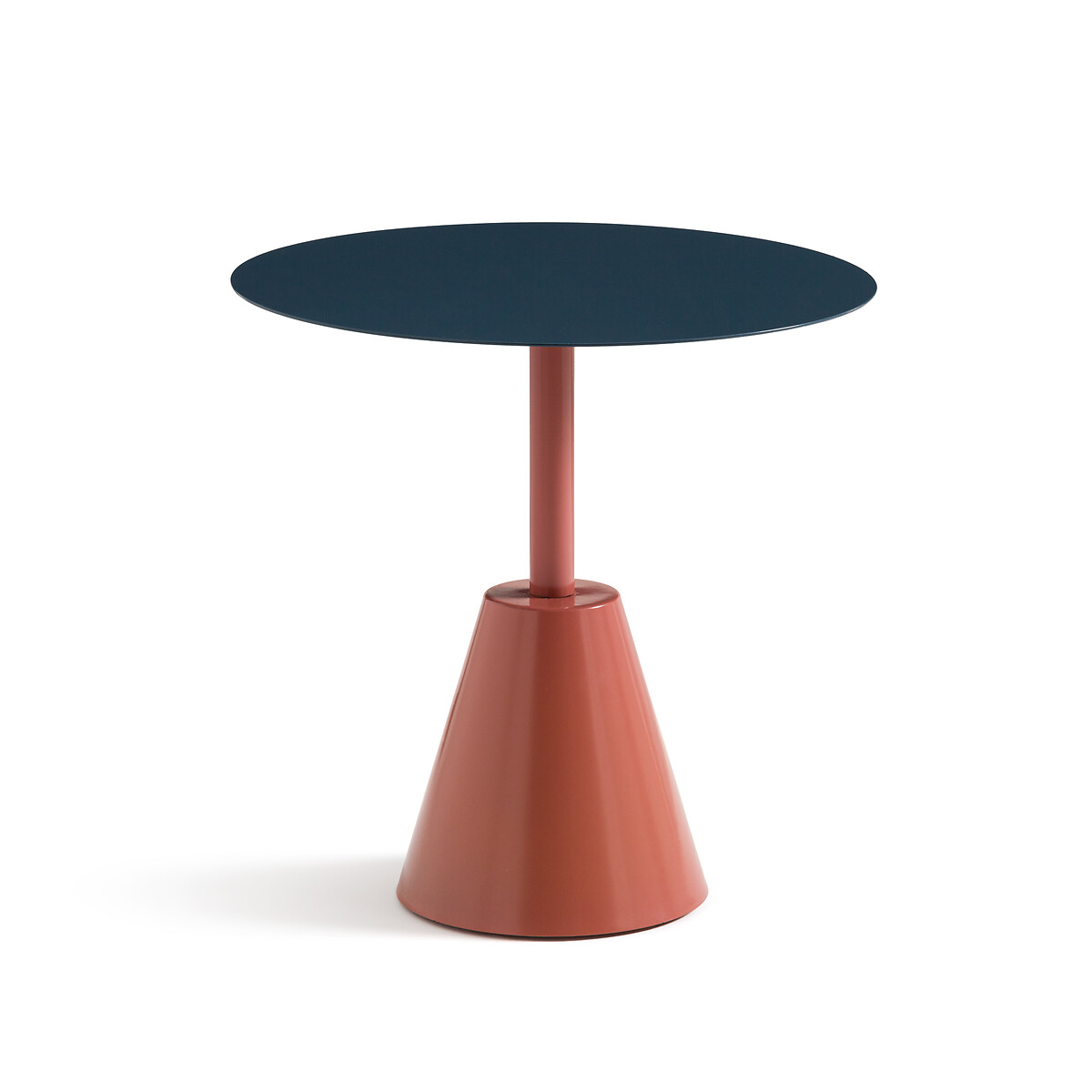 Стол для сада из стали (синий/терракотовый)