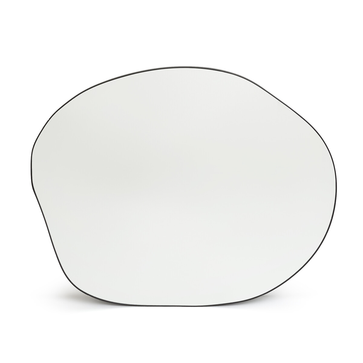 Зеркало органичной формы 120 x 100 см (черный)