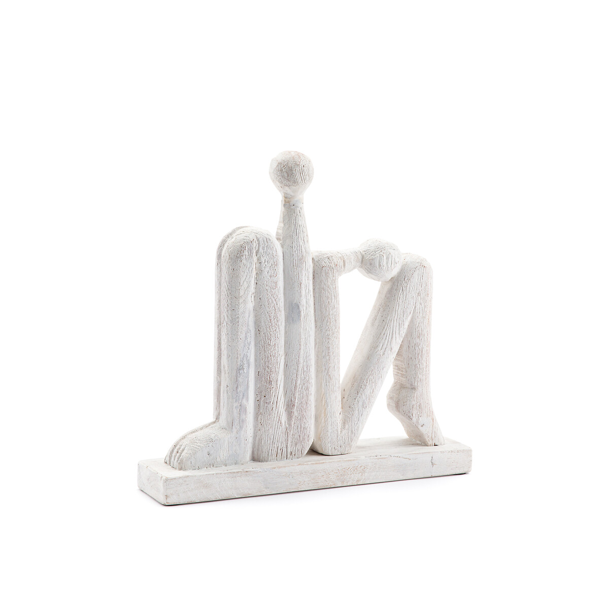Статуэтка из переработанного беленого дерева