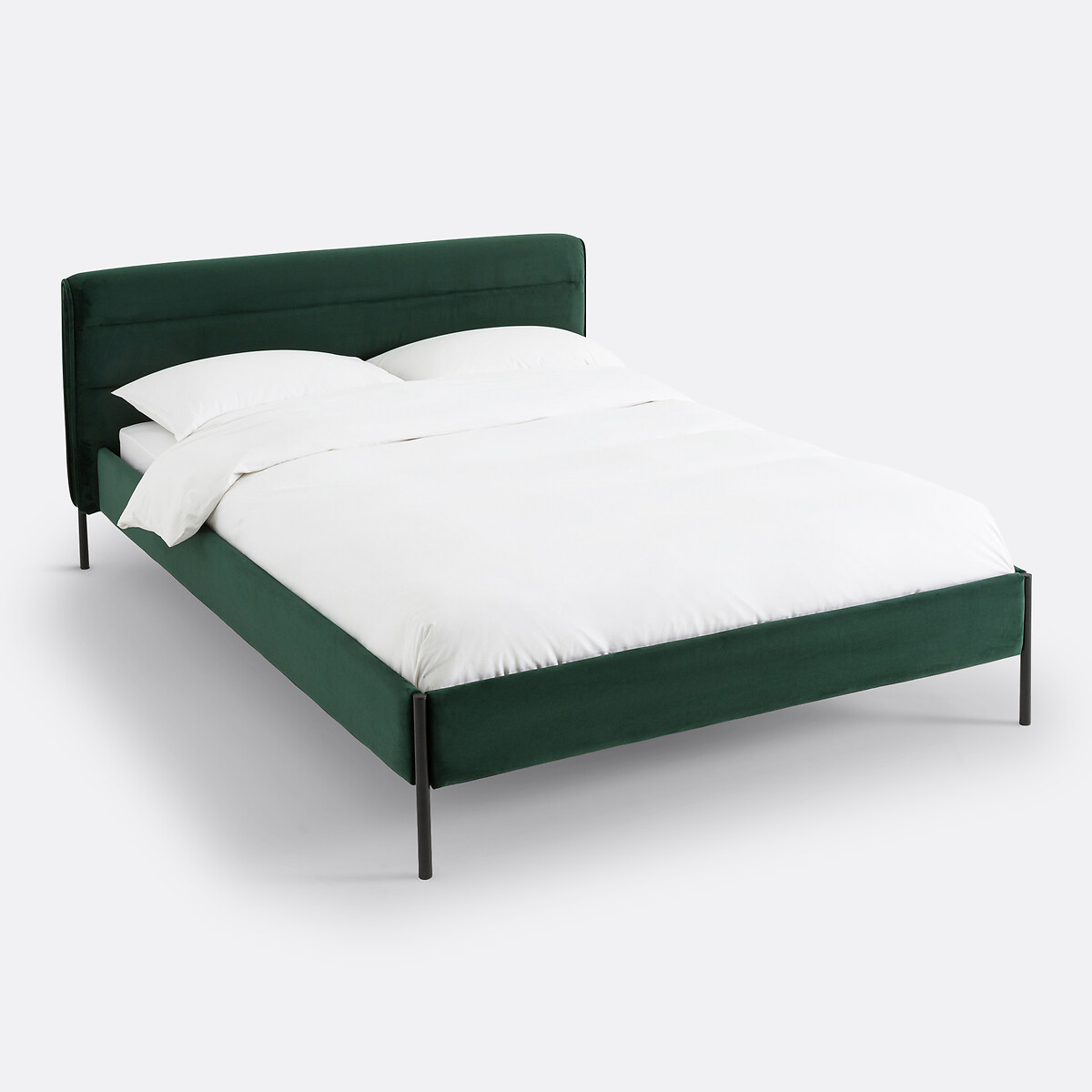 Кровать мягкая с основанием( темно-зеленый)