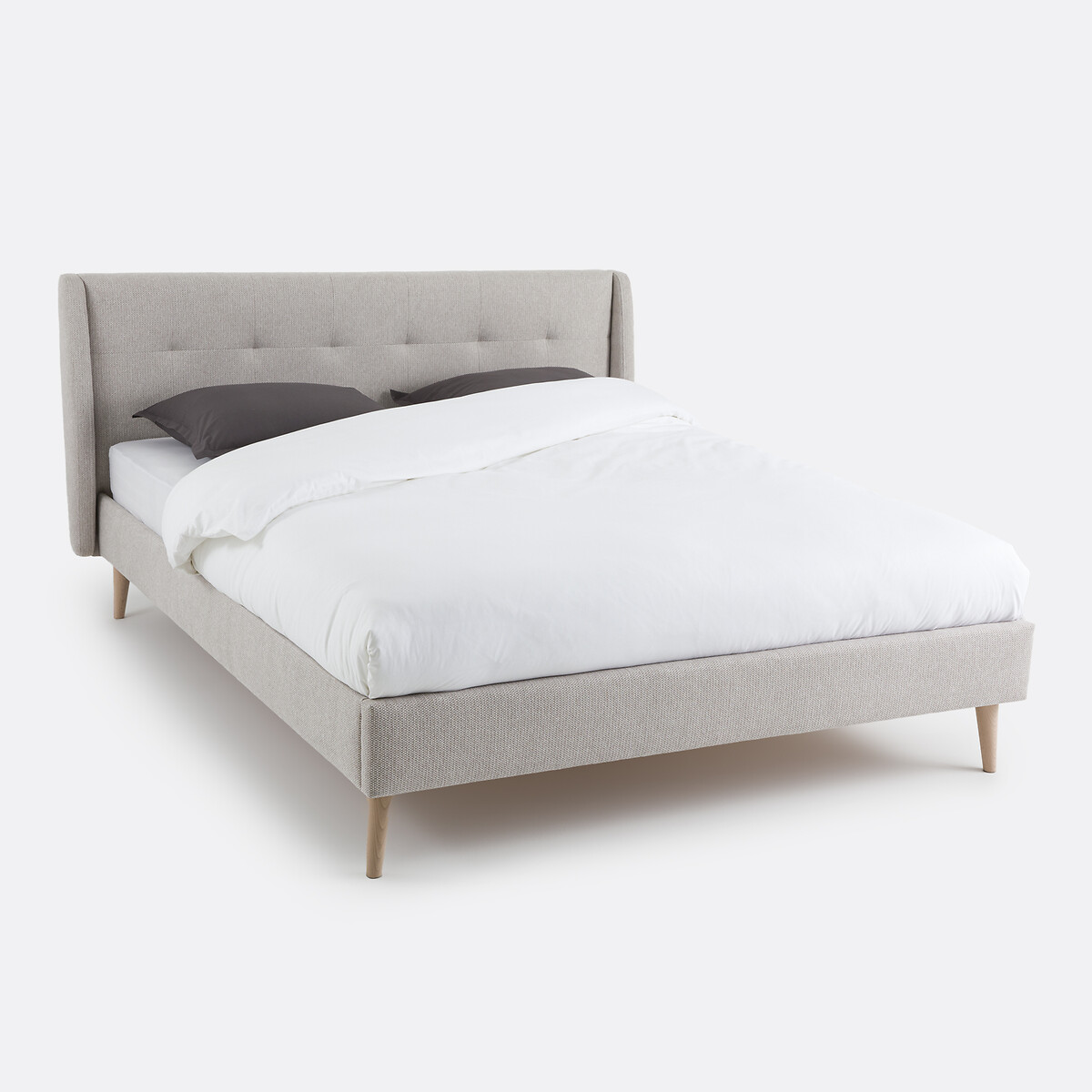 Кровать с кроватным основанием (бежевый греж)