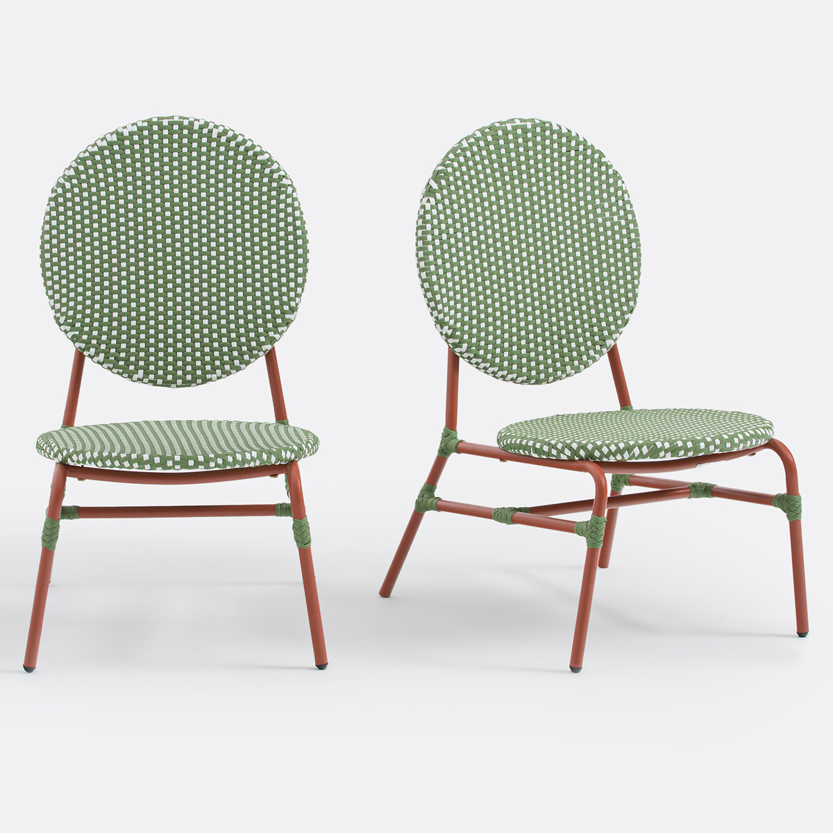 Комплект из двух кресел низких для сада