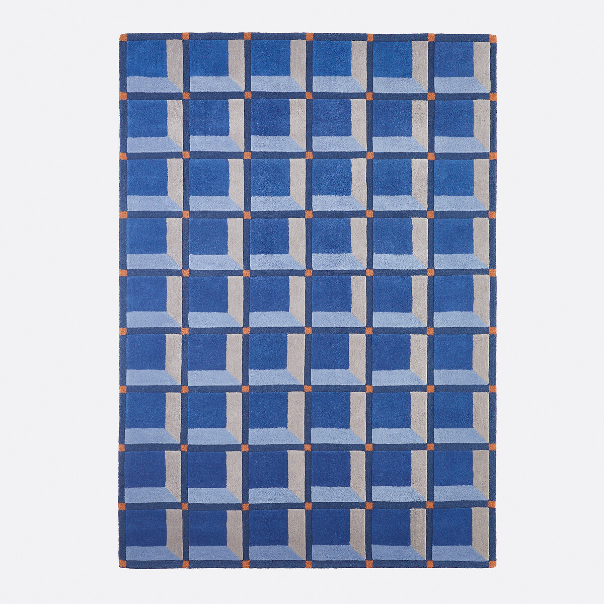 Шерстяной ковер с геометрическим рисунком