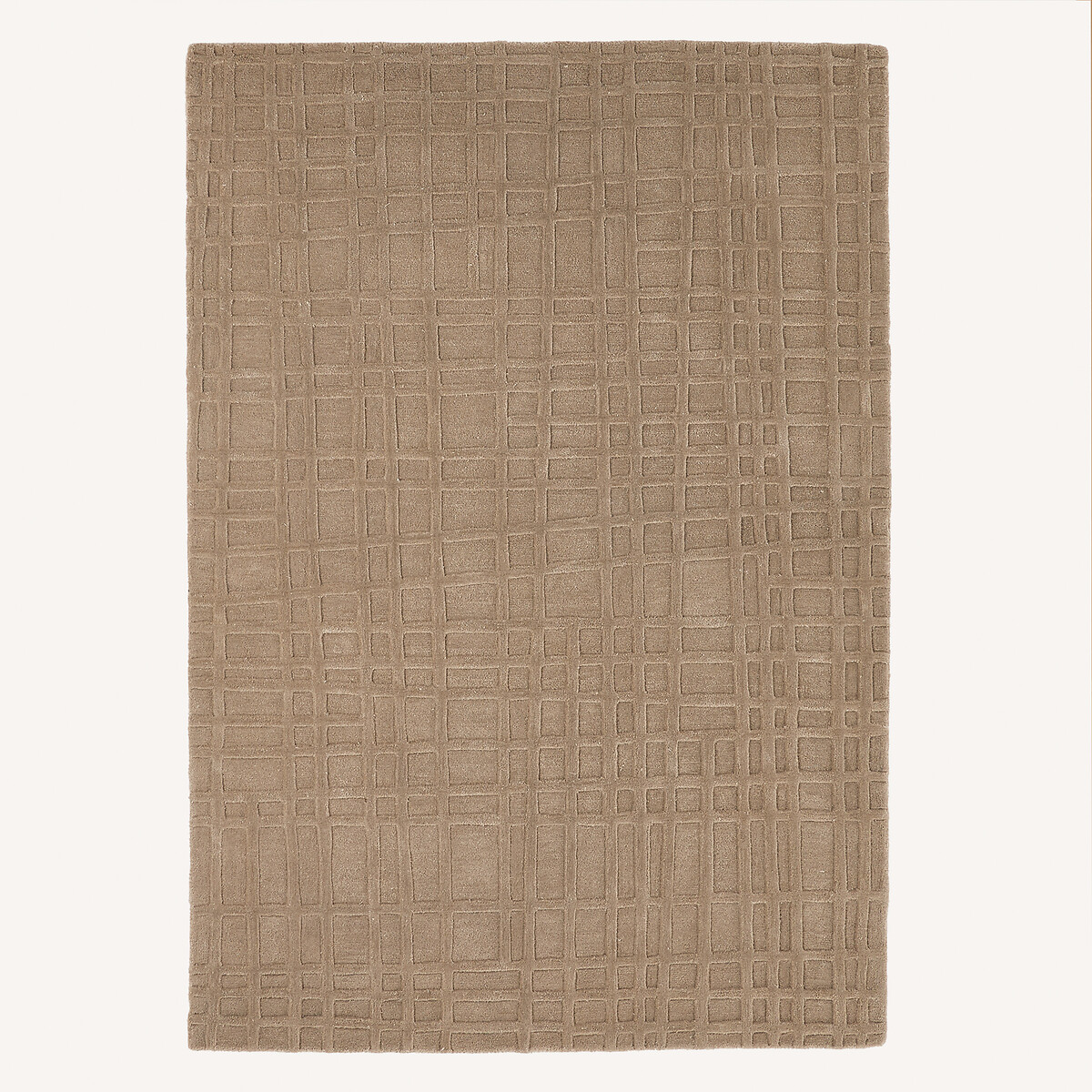 Ковер ручной работы, шерсть и лиоцелл