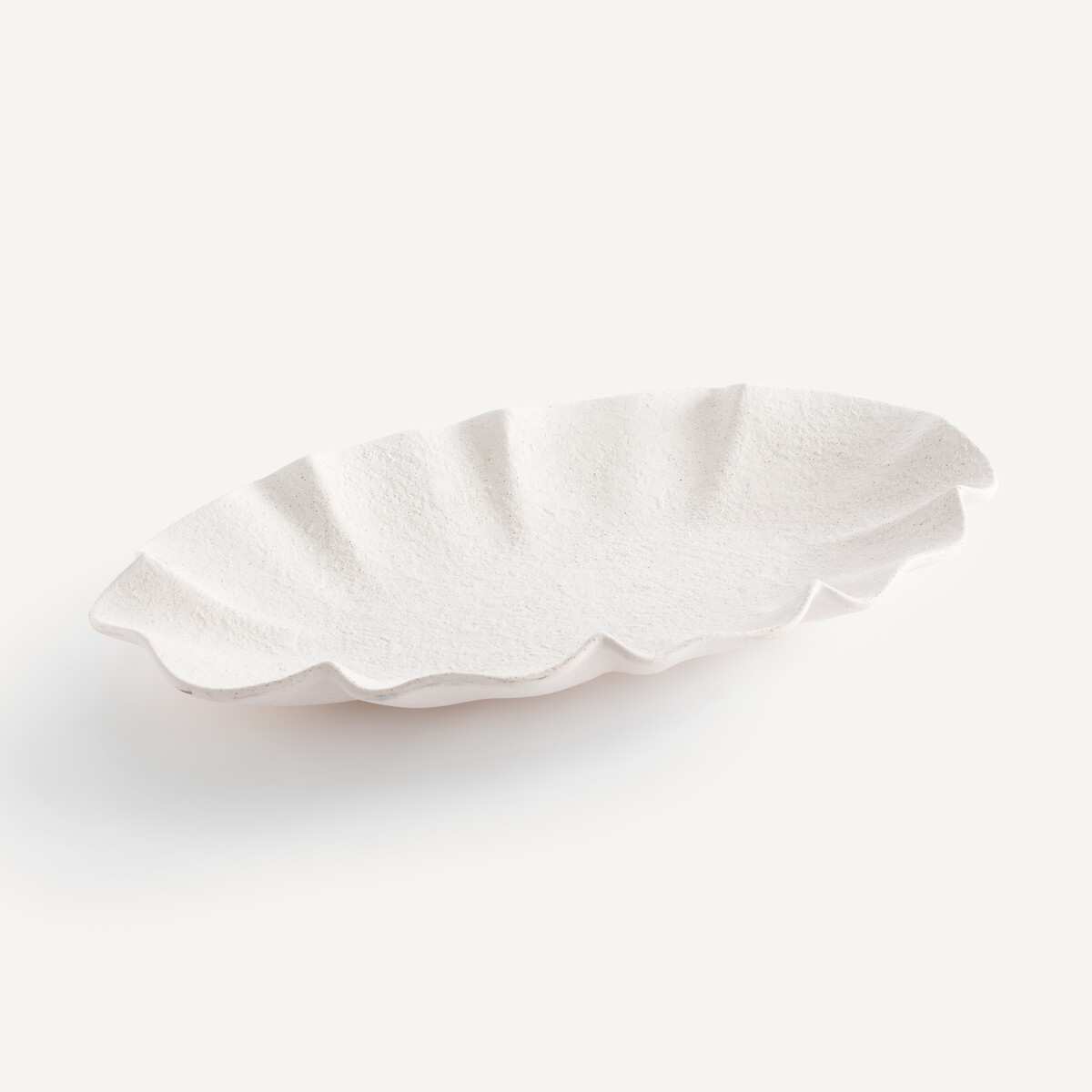 Блюдо из матового фаянса (белый)