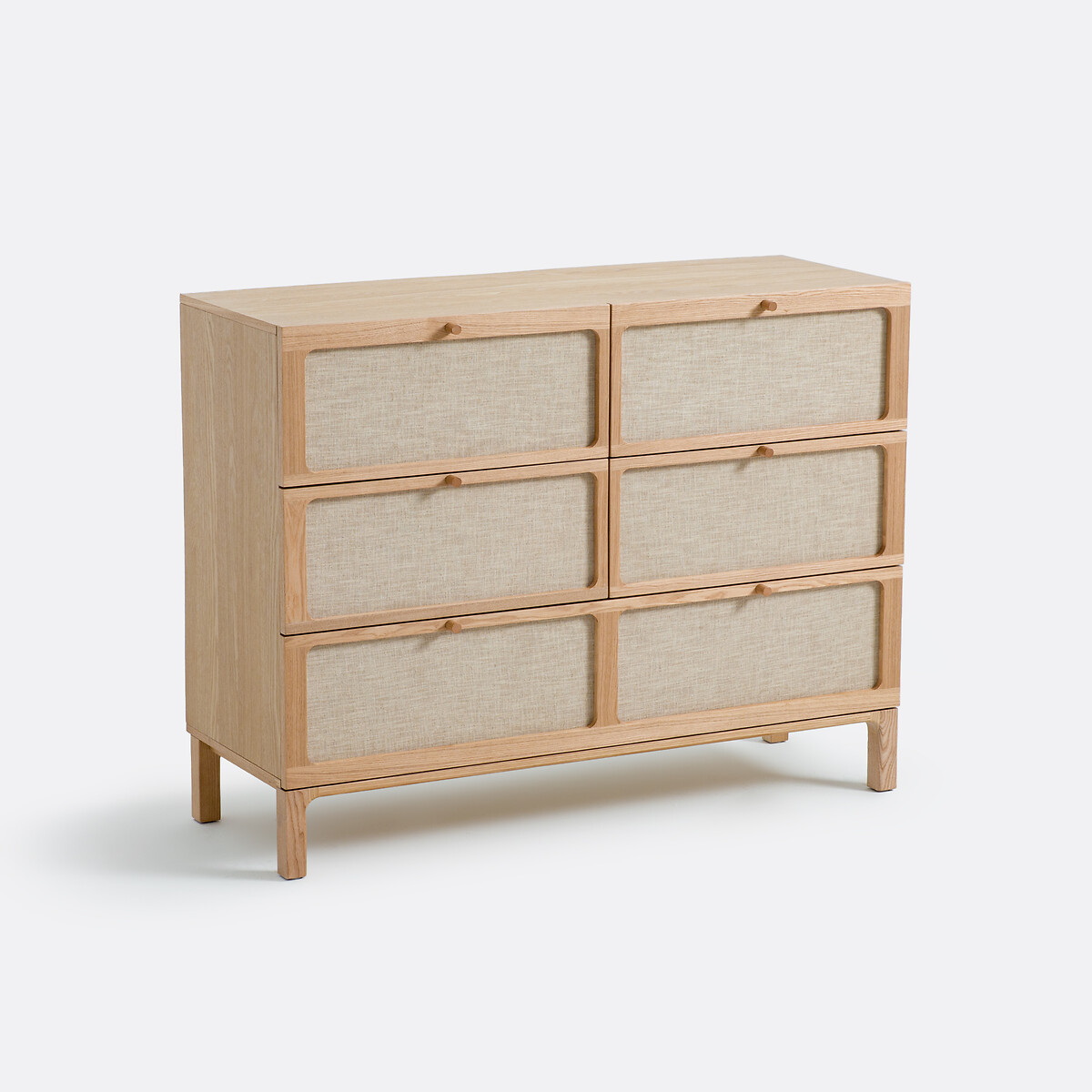 Комод с 5 ящиками, шпон ясеня