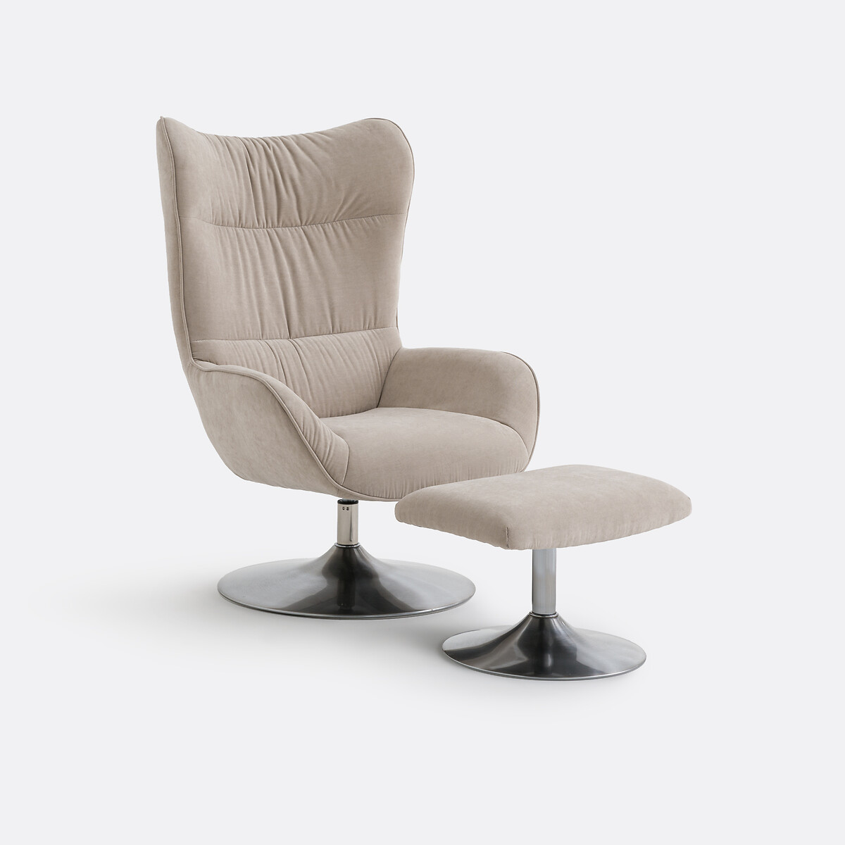 Кресло вращающееся и подставка для ног