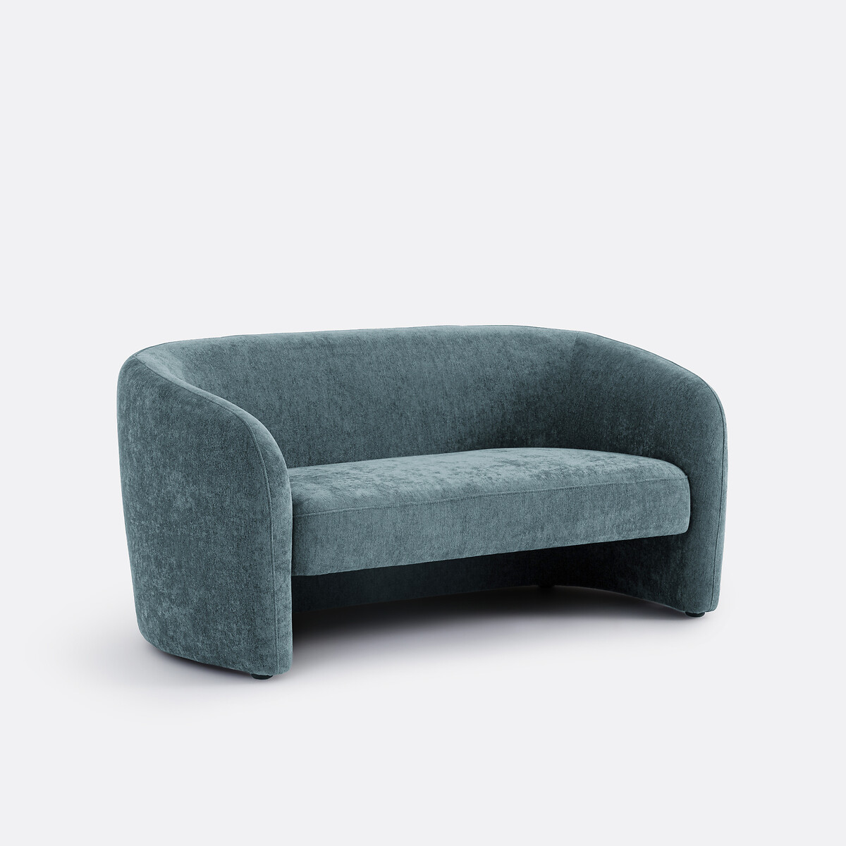 2-местный диван в обивке из шенилла(синий)