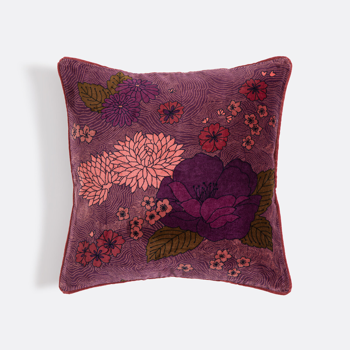 Велюровый чехол для декоративной подушки 45x45 см